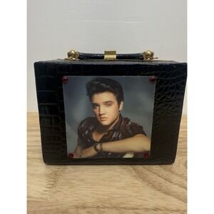 Elvis Presley Purse Handbag Rockabilly Retro Novelty Vinyl‎ #38